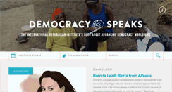 Desktop Screenshot of democracyspeaks.org