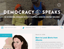 Tablet Screenshot of democracyspeaks.org